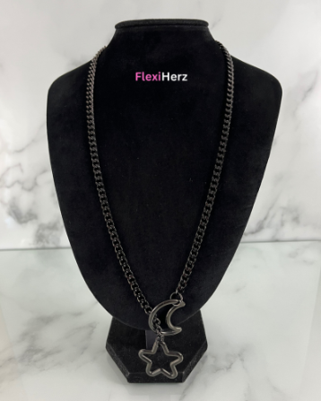 FlexiHerz™ Stern & Mond Kette
